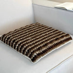 Decorative Cushion Knitted Wool-Blend Fluffy Top & Voluminous Fill