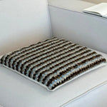 Decorative Cushion Knitted Wool-Blend Fluffy Top & Voluminous Fill