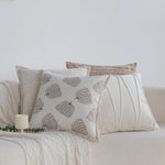 Decorative Cushion Textured Cotton Removable Washable Cover 18x18in