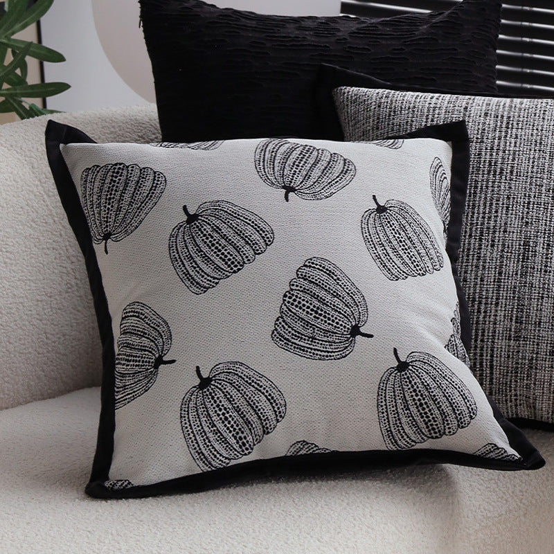 Decorative Cushion Textured Cotton Removable Washable Cover 18x18in