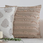 Decorative Cushion Textured Cotton Removable Washable Cover 18x18in