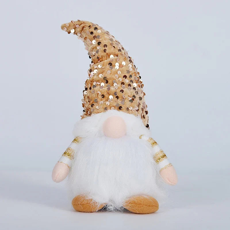 Decorative Gnome Handcrafted Glitter Hat & Soft Fluffy Beard