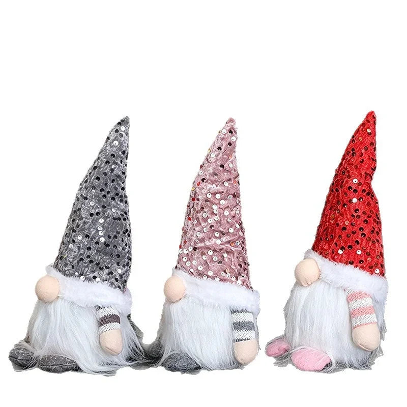 Decorative Gnome Handcrafted Glitter Hat & Soft Fluffy Beard