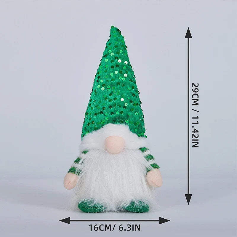 Decorative Gnome Handcrafted Glitter Hat & Soft Fluffy Beard