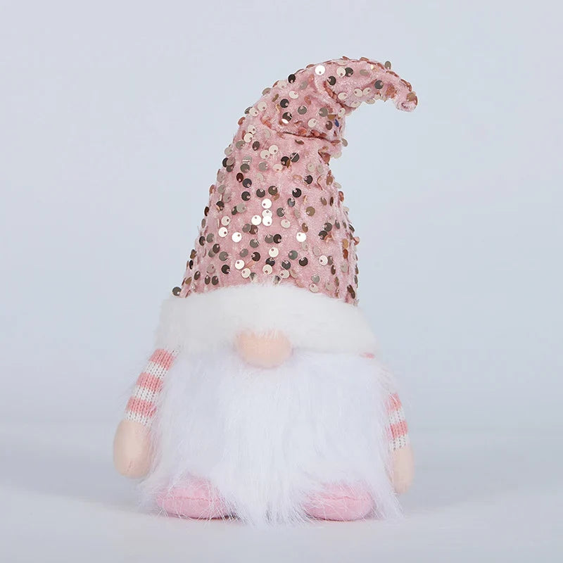 Decorative Gnome Handcrafted Glitter Hat & Soft Fluffy Beard