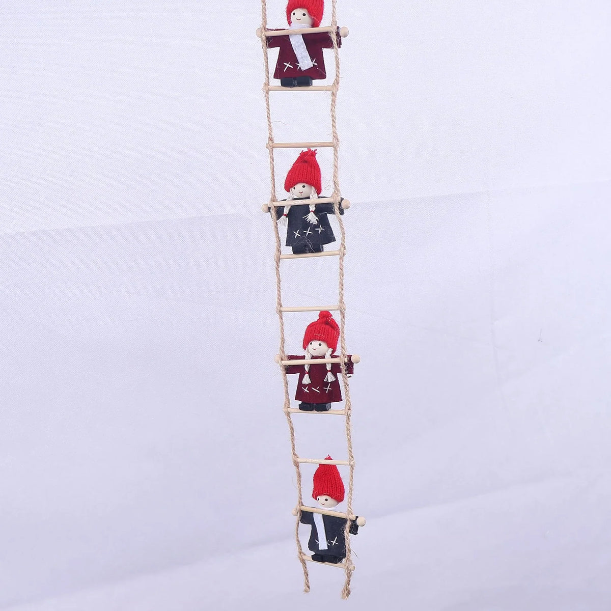 Decorative Ladder Handcrafted Figures & Hanging Loop