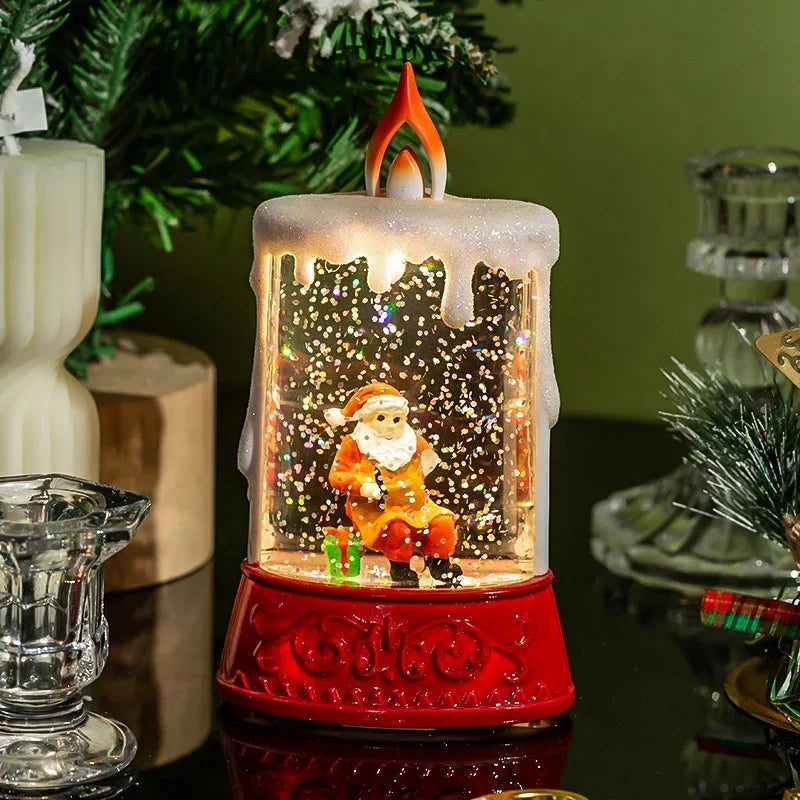 Decorative Lantern Built-In Glitter Light Battery-Free