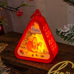 Decorative Lantern House-Shaped Soft-Glow LED Festive Motifs