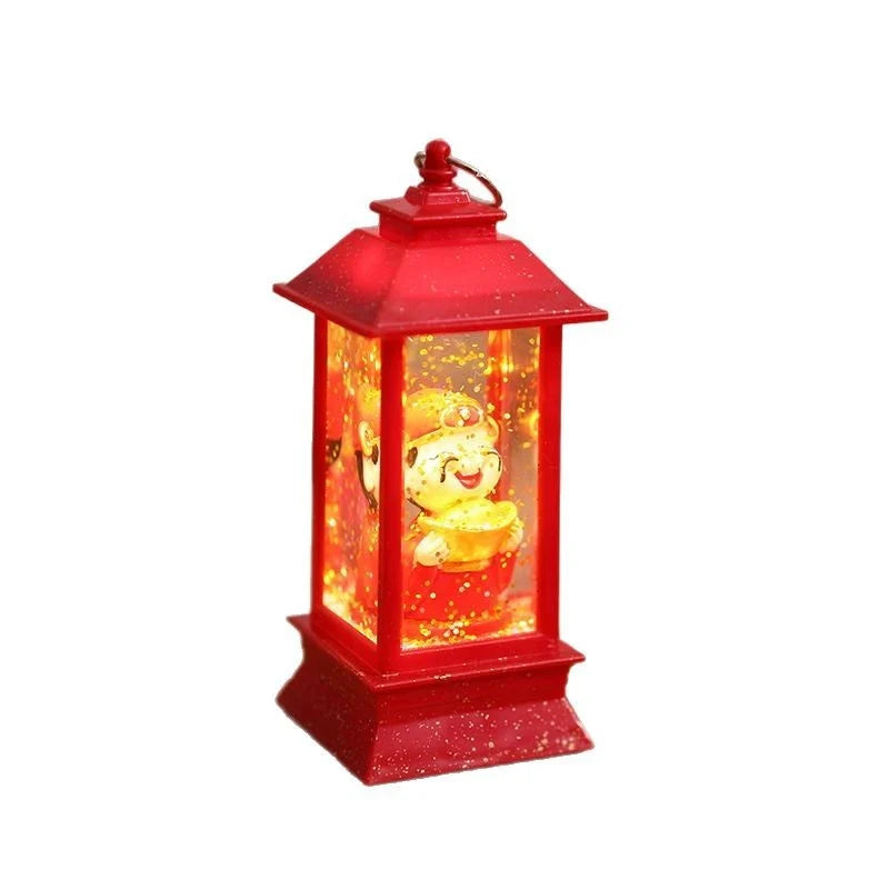 Decorative Lantern Integrated Warm LED Festive Motif