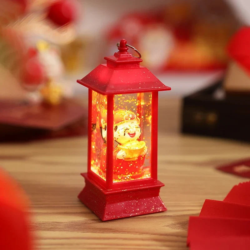 Decorative Lantern Integrated Warm LED Festive Motif