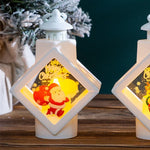 Decorative Lantern Reindeer Cutout Cordless Indoor & Outdoor