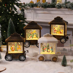 Decorative Lantern Snow Globe Effect Indoor & Outdoor