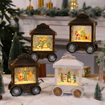 Decorative Lantern Snow Globe Effect Indoor & Outdoor