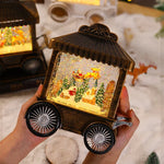 Decorative Lantern Snow Globe Effect Indoor & Outdoor