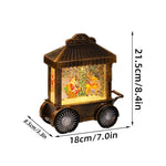 Decorative Lantern Snow Globe Effect Indoor & Outdoor