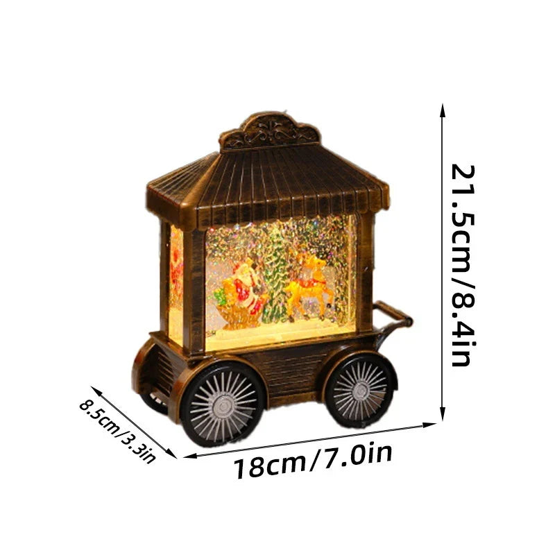 Decorative Lantern Snow Globe Effect Indoor & Outdoor