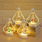 Decorative Lantern Snowman Holiday Battery-Operated LED Indoor & Outdoor