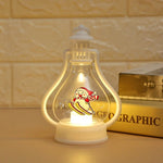 Decorative Lantern Snowman Holiday Battery-Operated LED Indoor & Outdoor