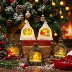 Decorative Lantern Snowman Scene Soft Warm Glow Durable Design
