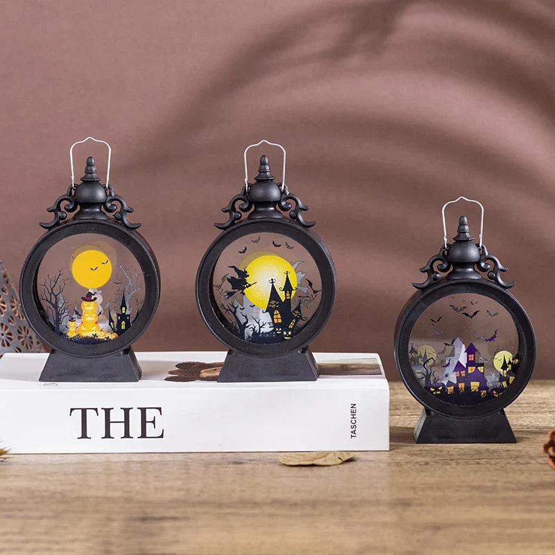 Decorative Lantern Spooky Cutout Eco-Friendly Indoor & Outdoor