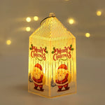 Decorative Lantern Warm LED Snowman & Moose