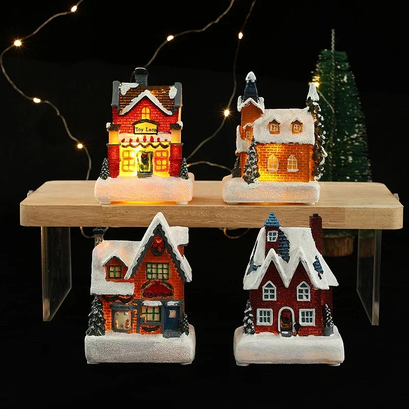 Decorative Light House-Shaped Warm LED Plug-In