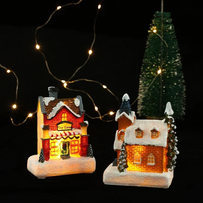Decorative Light House-Shaped Warm LED Plug-In