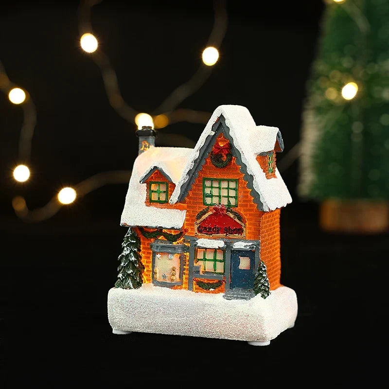 Decorative Light House-Shaped Warm LED Plug-In