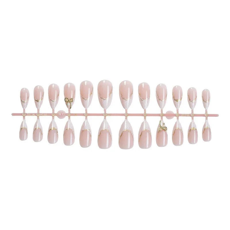 Decorative Nail Art Gold Accents & Intricate Design