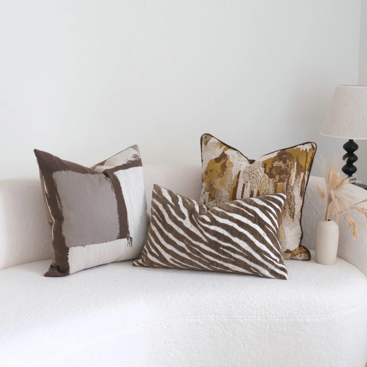 Decorative Pillow Animal Print Removable Cover Durable Fabric
