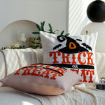 Decorative Pillow Cover Halloween Hand-Tufted Applique 18x18