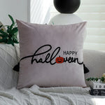 Decorative Pillow Cover Halloween Hand-Tufted Applique 18x18