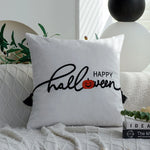 Decorative Pillow Cover Halloween Hand-Tufted Applique 18x18