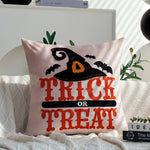 Decorative Pillow Cover Halloween Hand-Tufted Applique 18x18