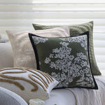 Decorative Pillow Cover Hand-Tufted Loop Cotton-Linen 18x18