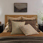 Decorative Pillow Cover Handcrafted Marled Cotton-Blend Concealed Zipper