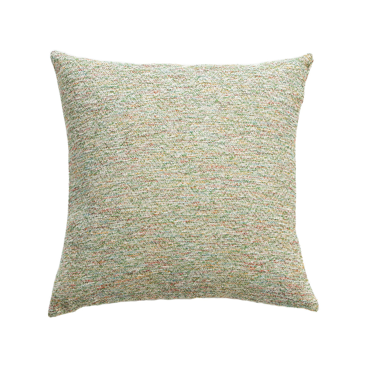 Decorative Pillow Cover Handcrafted Marled Cotton-Blend Concealed Zipper