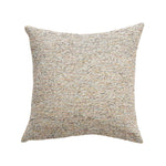 Decorative Pillow Cover Handcrafted Marled Cotton-Blend Concealed Zipper