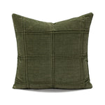 Decorative Pillow Cover Jacquard Houndstooth Machine Washable 18x18 Inch