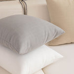 Decorative Pillow Cover Linen-Like Slub-Weave Canvas Back Concealed Zipper