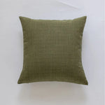 Decorative Pillow Cover Linen-Like Slub-Weave Canvas Back Concealed Zipper