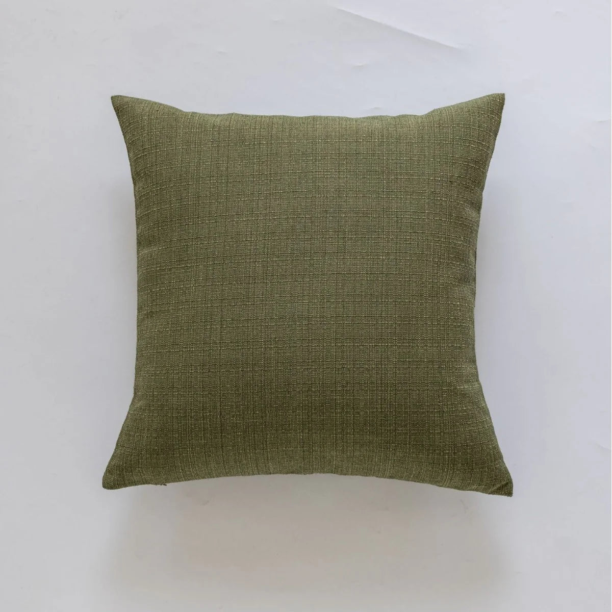 Decorative Pillow Cover Linen-Like Slub-Weave Canvas Back Concealed Zipper