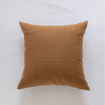 Decorative Pillow Cover Linen-Like Slub-Weave Canvas Back Concealed Zipper