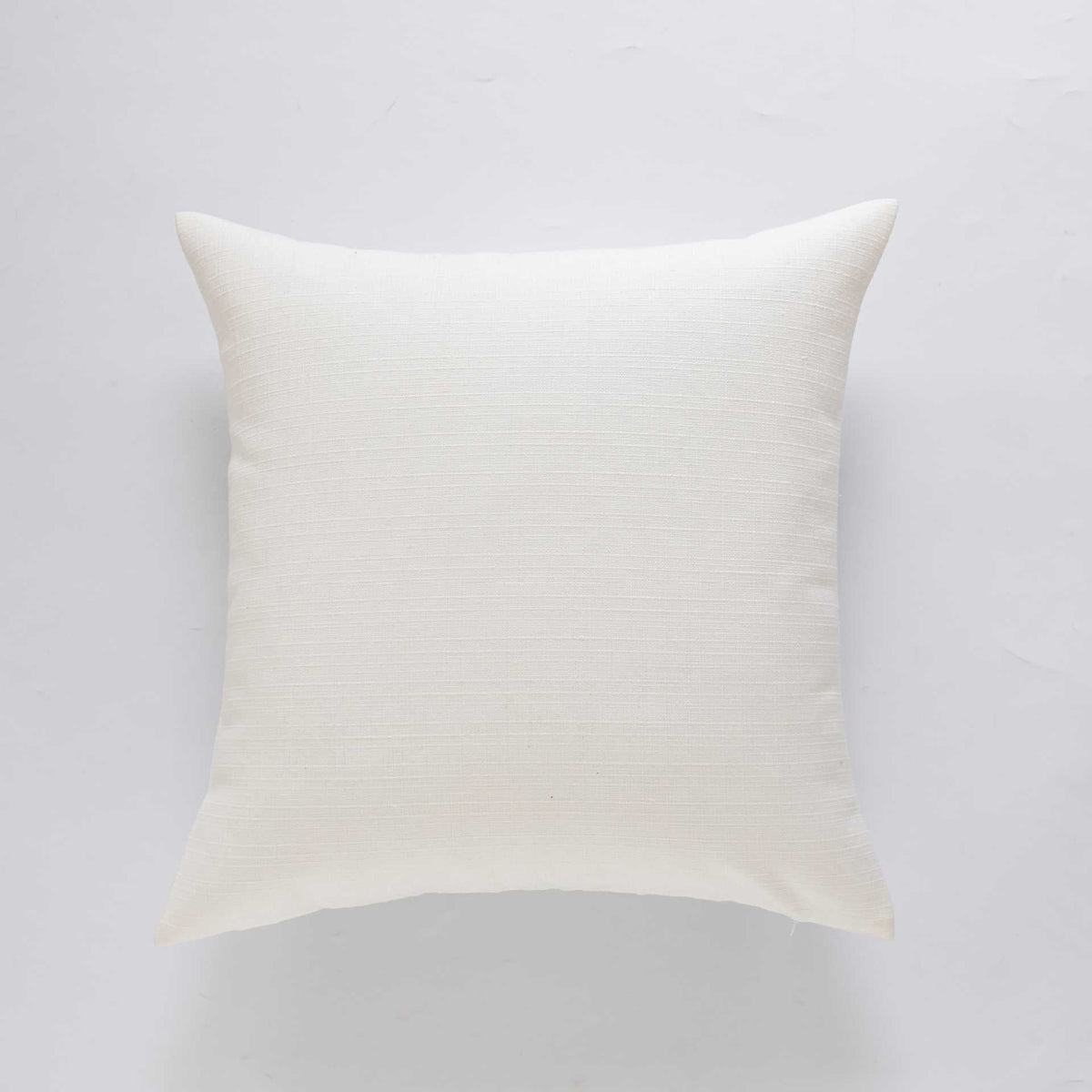 Decorative Pillow Cover Linen-Like Slub-Weave Canvas Back Concealed Zipper
