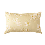 Decorative Pillow Cover Reversible Sketched Floral Linen-Look