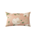 Decorative Pillow Cover Reversible Sketched Floral Linen-Look