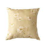 Decorative Pillow Cover Reversible Sketched Floral Linen-Look