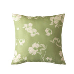 Decorative Pillow Cover Reversible Sketched Floral Linen-Look
