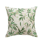 Decorative Pillow Cover Reversible Sketched Floral Linen-Look