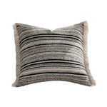 Decorative Pillow Cover Striped Bouclé Concealed Zipper